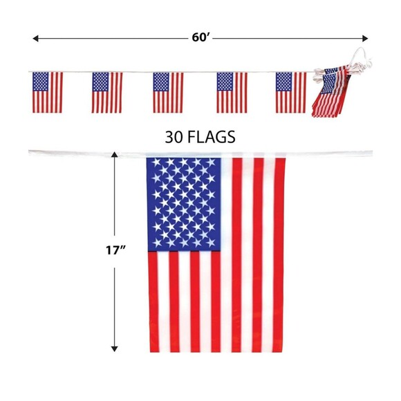 Beistle Outdoor American Flag Banner - Patriotic | Party Supply | Decoration - Picture 3 of 5